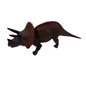 Vintage Imperial Toy Triceratops Dinosaur PVC Figure – 11" (1980's)